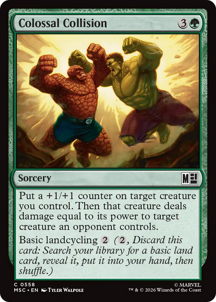 Colossal Collision [Marvel Super Heroes Commander] Foil
