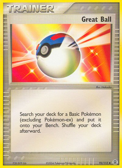 Great Ball (92/112) [EX: FireRed & LeafGreen] Reverse Holofoil