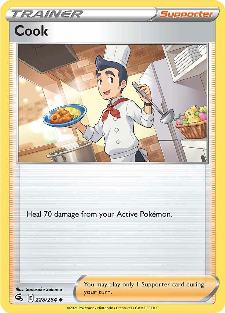 Cook (228/264) [Sword & Shield: Fusion Strike] Reverse Holofoil