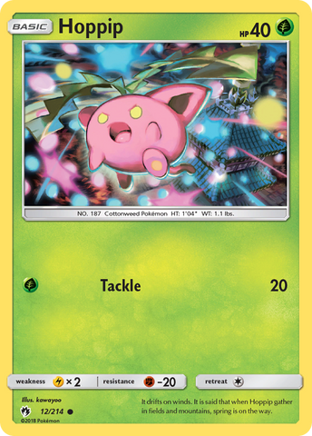Hoppip (12/214) [Sun & Moon: Lost Thunder] Reverse Holofoil