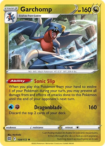 Garchomp (109/172) [Sword & Shield: Brilliant Stars] Reverse Holofoil