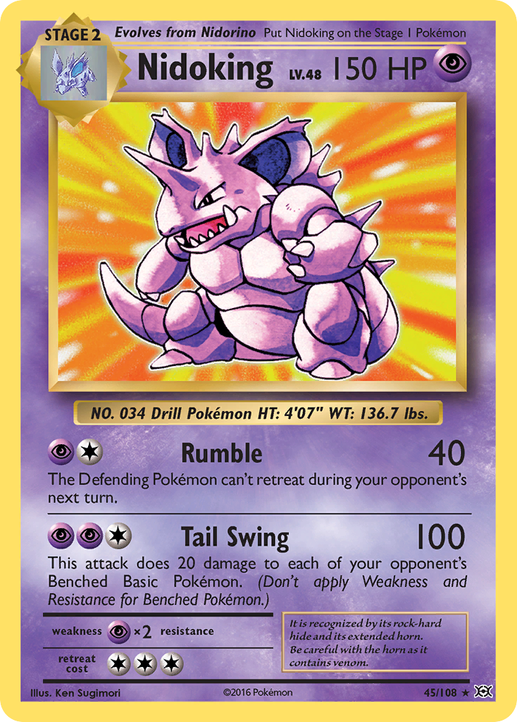 Nidoking (45/108) [XY: Evolutions] Reverse Holofoil