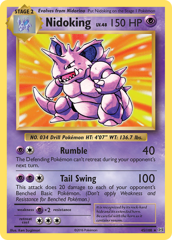 Nidoking (45/108) [XY: Evolutions] Reverse Holofoil