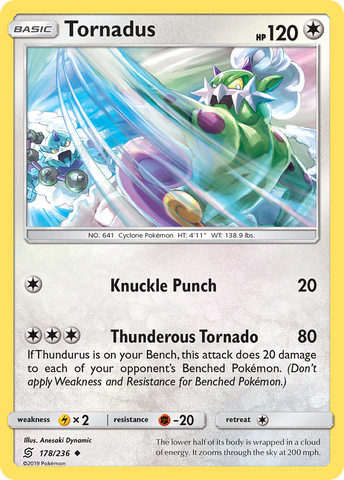 Tornadus (178/236) [Sun & Moon: Unified Minds] Reverse Holofoil