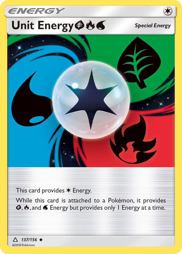 Unit Energy (137/156) (Grass, Fire, Water) [Sun & Moon: Ultra Prism] Reverse Holofoil