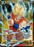 SS Son Goku, Waiting To See (BT21-108) [Wild Resurgence] Parallel Foil