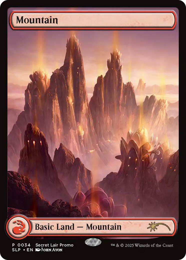 Mountain (0034) [Secret Lair Showdown] Foil