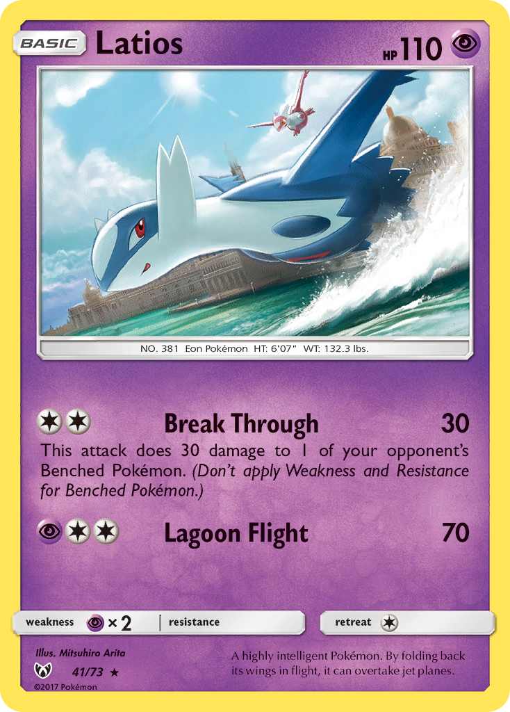 Latios (41/73) [Sun & Moon: Shining Legends] Reverse Holofoil