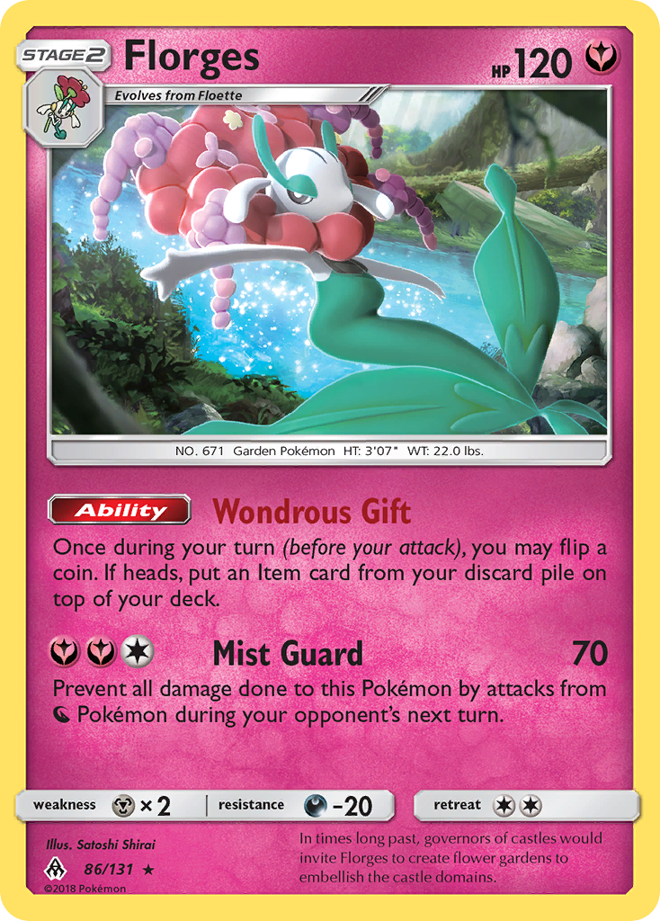 Florges (86/131) [Sun & Moon: Forbidden Light] Reverse Holofoil