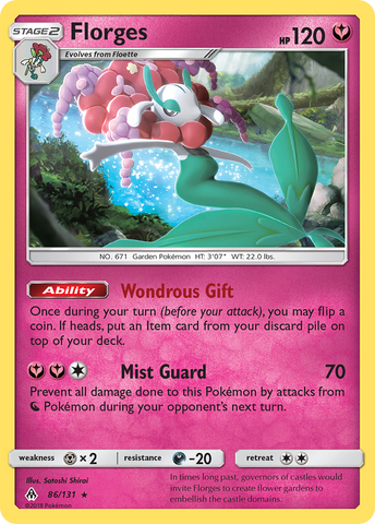 Florges (86/131) [Sun & Moon: Forbidden Light] Reverse Holofoil