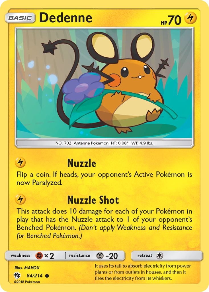 Dedenne (84/214) [Sun & Moon: Lost Thunder] Reverse Holofoil