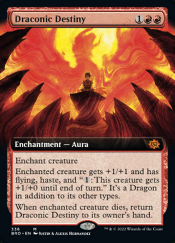 Draconic Destiny (Extended Art) [The Brothers' War] Foil