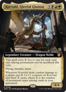 Korvold, Gleeful Glutton (Extended Art) [Wilds of Eldraine Commander] Foil