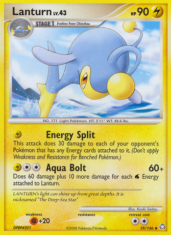 Lanturn (59/146) [Diamond & Pearl: Legends Awakened] Reverse Holofoil