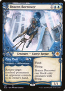 Brazen Borrower // Petty Theft (Showcase) [Throne of Eldraine] Foil