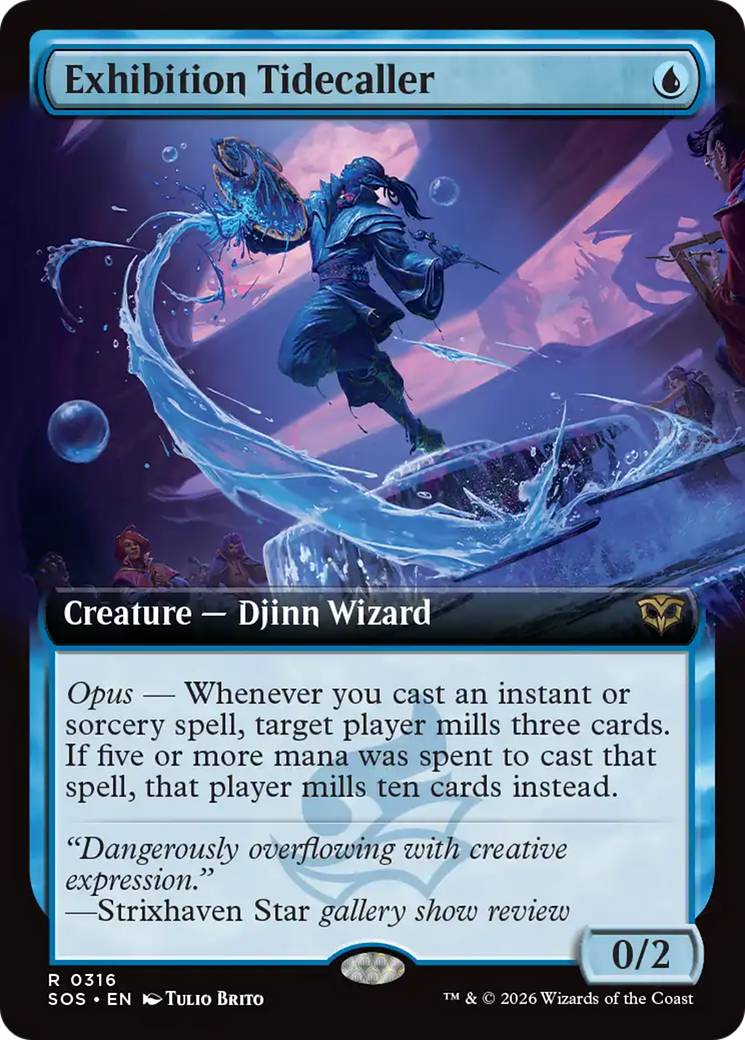 Exhibition Tidecaller (Extended Art) [Secrets of Strixhaven] Foil