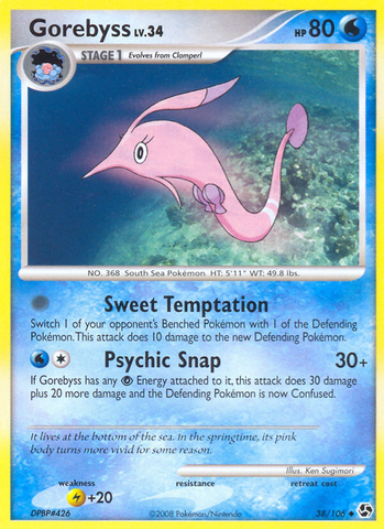 Gorebyss (38/106) [Diamond & Pearl: Great Encounters] Reverse Holofoil