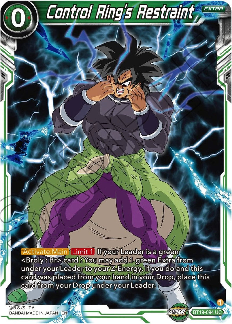 Control Ring's Restraint (BT19-094) [Fighter's Ambition] Parallel Foil