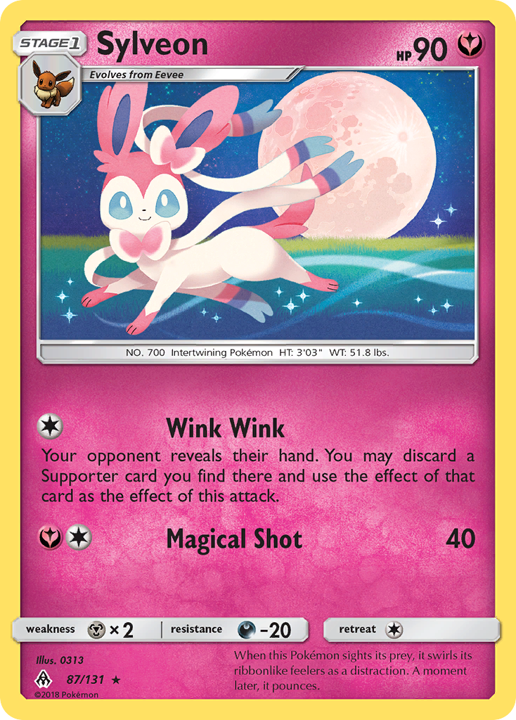 Sylveon (87/131) [Sun & Moon: Forbidden Light] Reverse Holofoil
