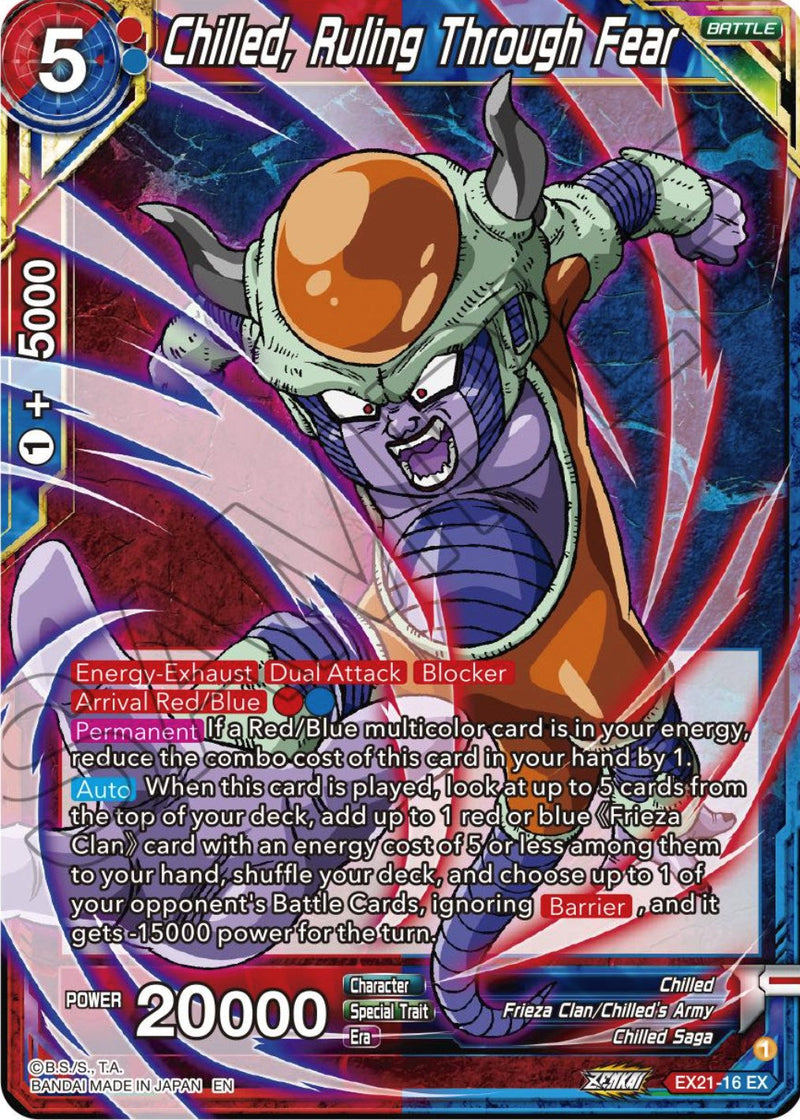 Chilled, Ruling Through Fear (EX21-16) [5th Anniversary Set] Parallel Foil