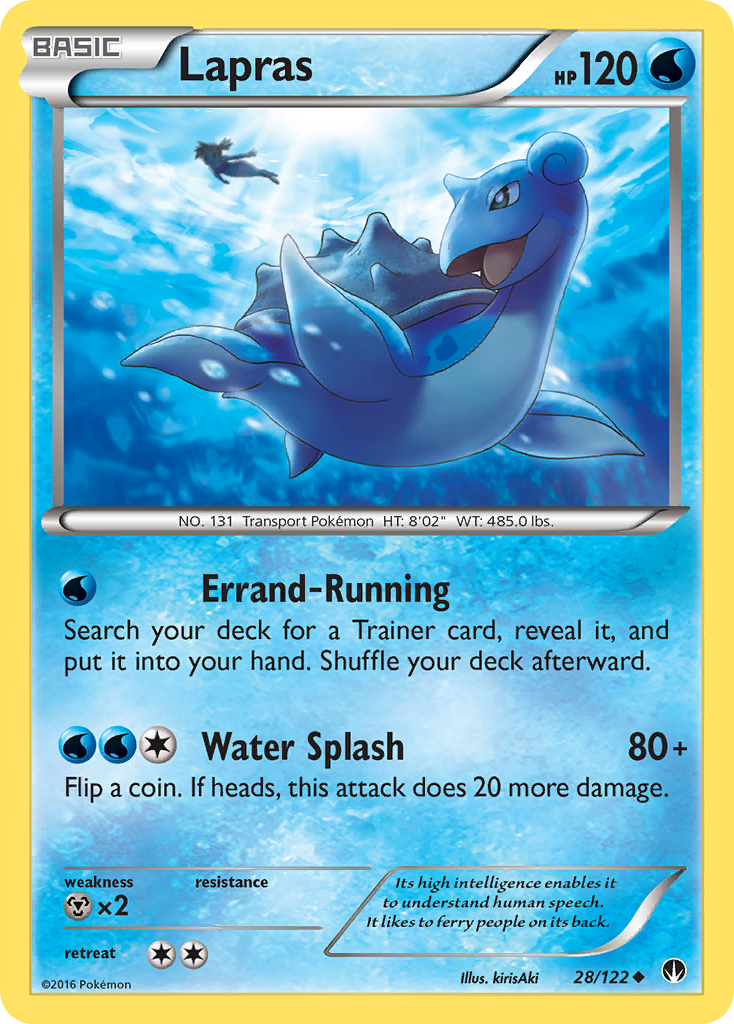 Lapras (28/122) [XY: BREAKpoint] Reverse Holofoil