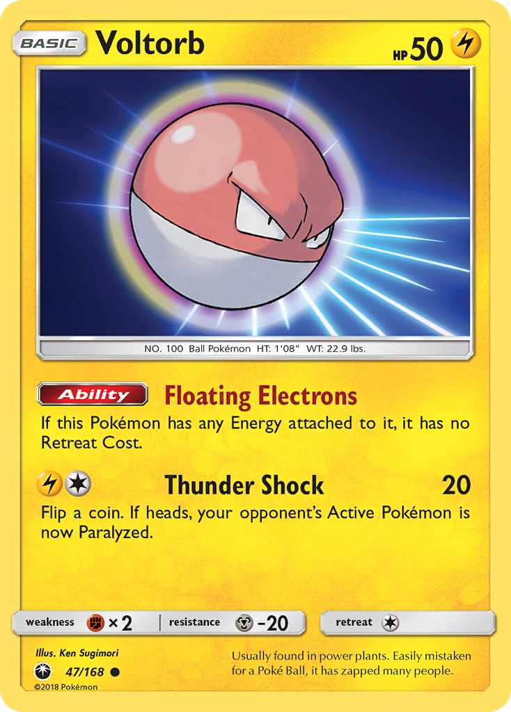 Voltorb (47/168) [Sun & Moon: Celestial Storm] Reverse Holofoil
