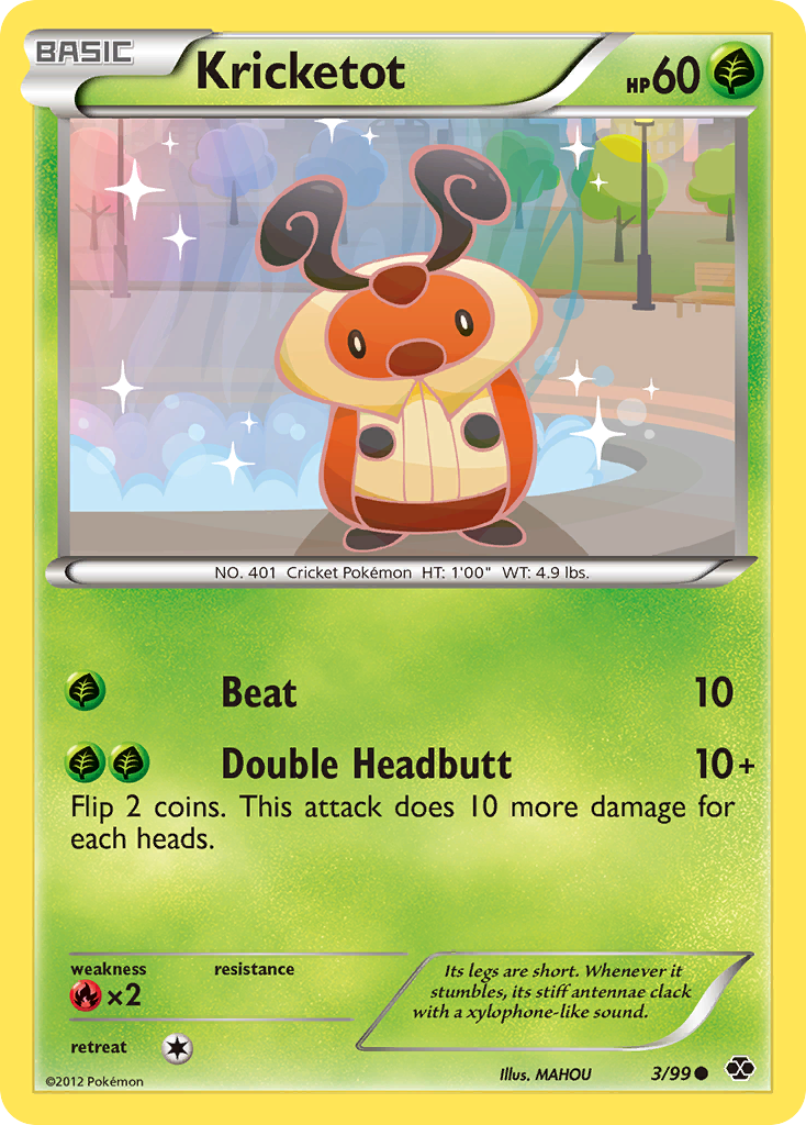 Kricketot (3/99) [Black & White: Next Destinies] Reverse Holofoil