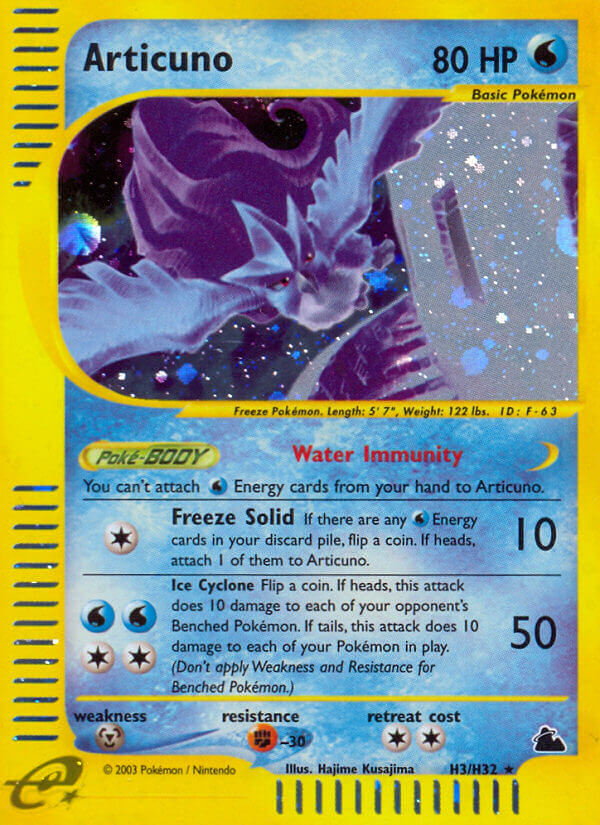 Articuno (H3/H32) [Skyridge] Reverse Holofoil