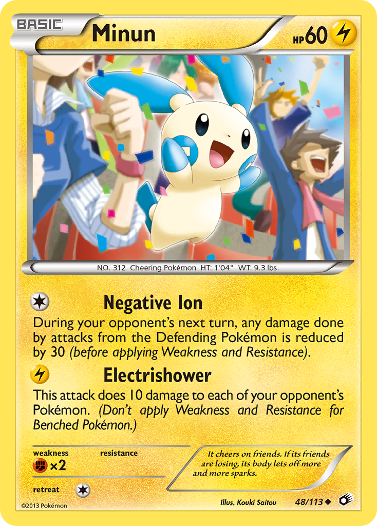 Minun (48/113) [Black & White: Legendary Treasures] Reverse Holofoil