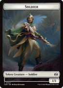 Solider (0004) // Solider (0005) Double-Sided Token [Tarkir: Dragonstorm Tokens] Foil