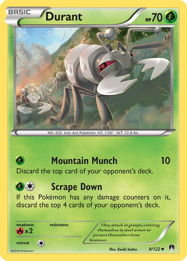 Durant (9/122) [XY: BREAKpoint] Reverse Holofoil