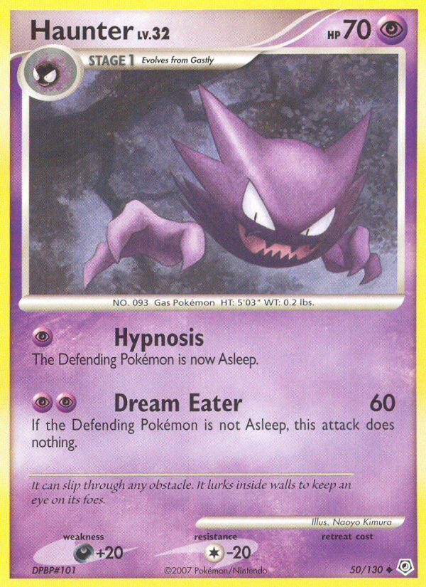 Haunter (50/130) [Diamond & Pearl: Base Set] Reverse Holofoil