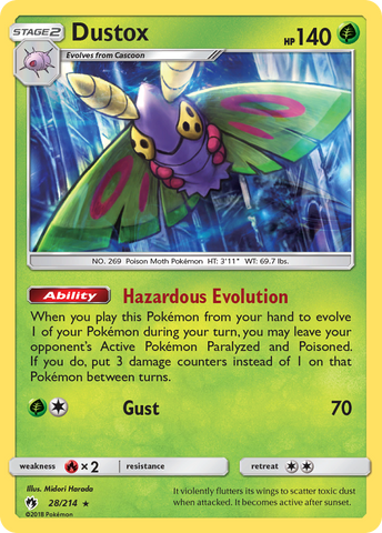 Dustox (28/214) [Sun & Moon: Lost Thunder] Reverse Holofoil