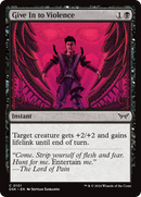 Give In to Violence [Duskmourn: House of Horror] Foil