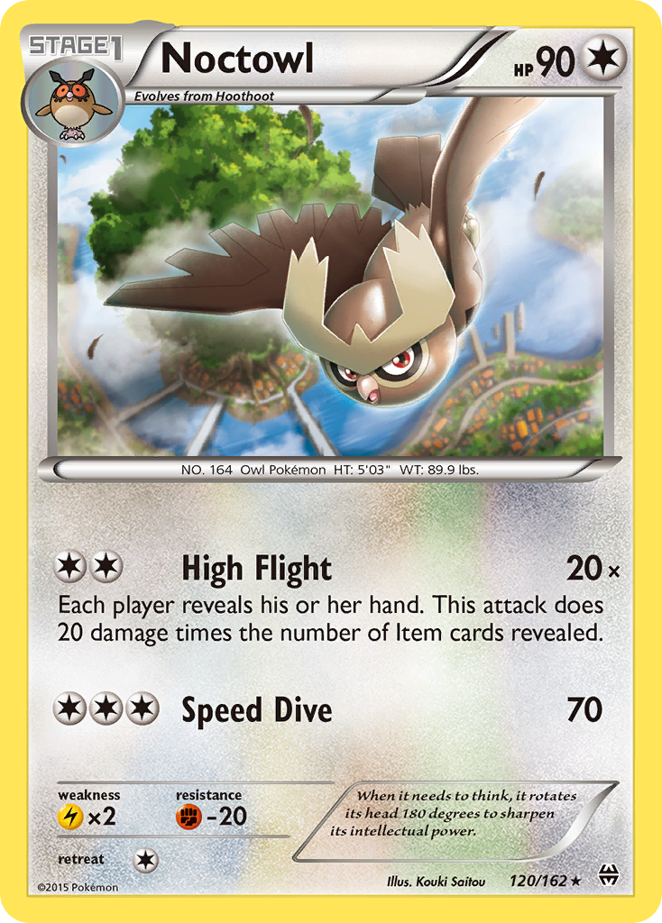 Noctowl (120/162) [XY: BREAKthrough] Reverse Holofoil