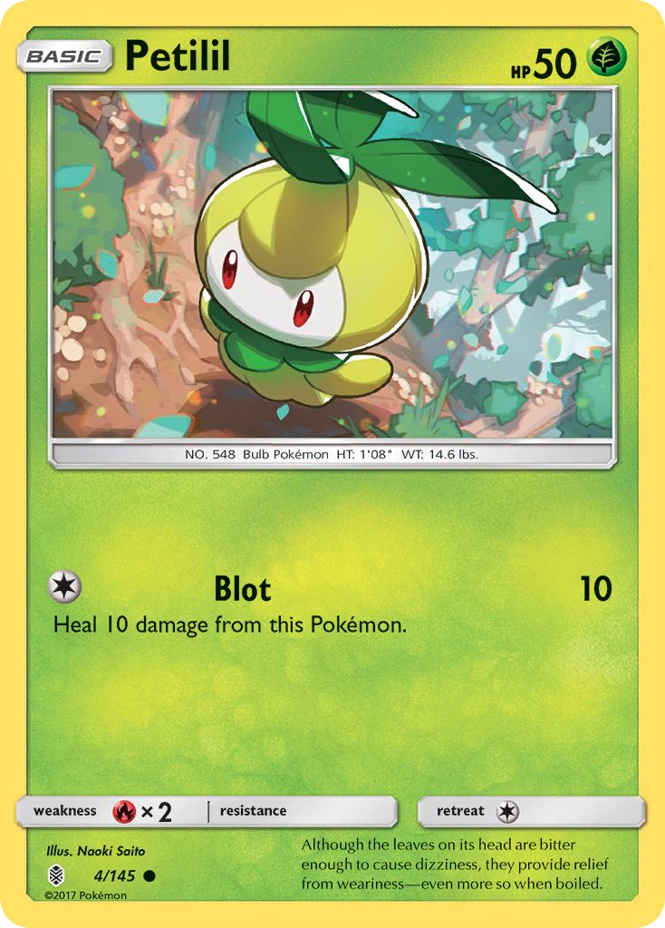 Petilil (4/145) [Sun & Moon: Guardians Rising] Reverse Holofoil