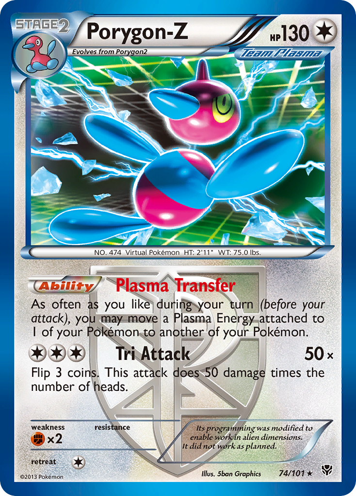 Porygon-Z (74/101) [Black & White: Plasma Blast] Reverse Holofoil