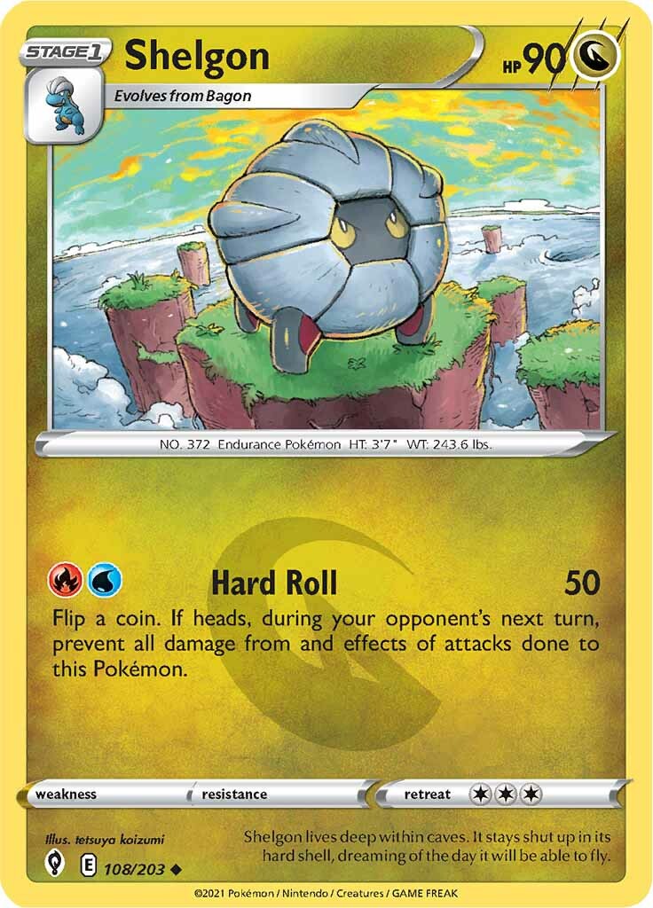 Shelgon (108/203) [Sword & Shield: Evolving Skies] Reverse Holofoil