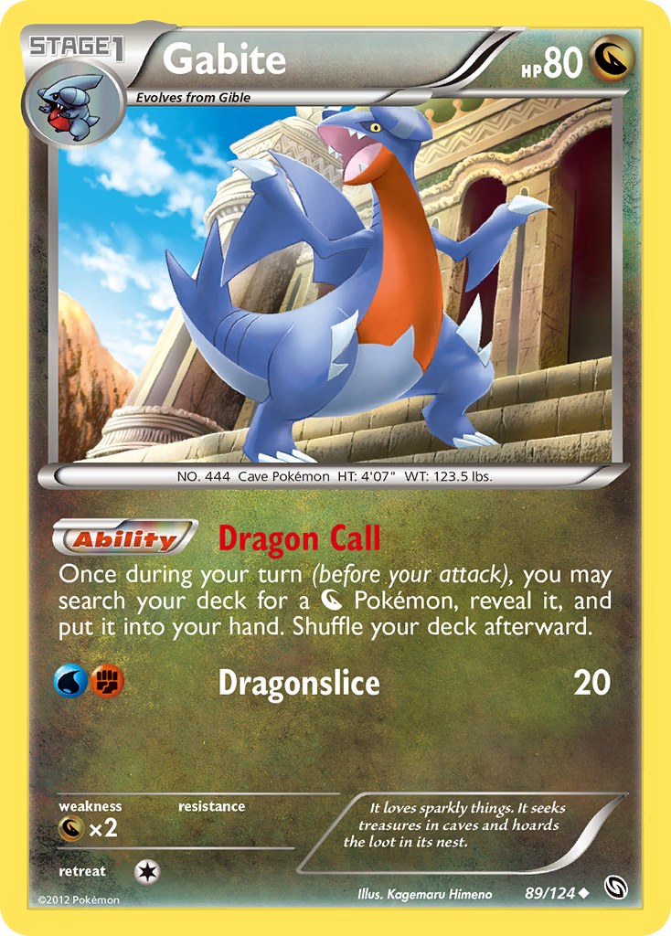 Gabite (89/124) [Black & White: Dragons Exalted] Reverse Holofoil