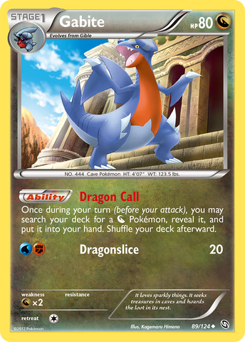 Gabite (89/124) [Black & White: Dragons Exalted] Reverse Holofoil