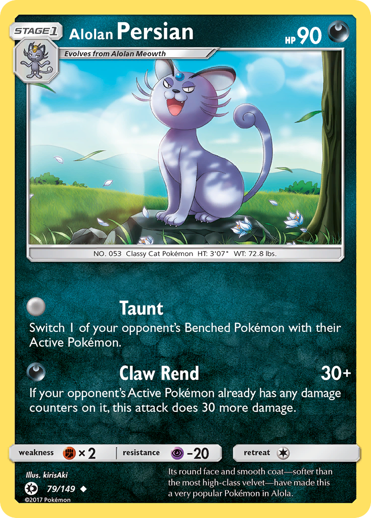Alolan Persian (79/149) [Sun & Moon: Base Set] Reverse Holofoil