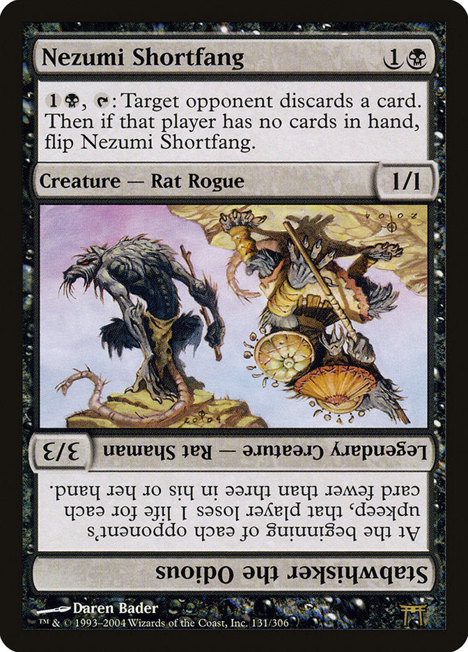 Nezumi Shortfang // Stabwhisker the Odious [Champions of Kamigawa] Foil