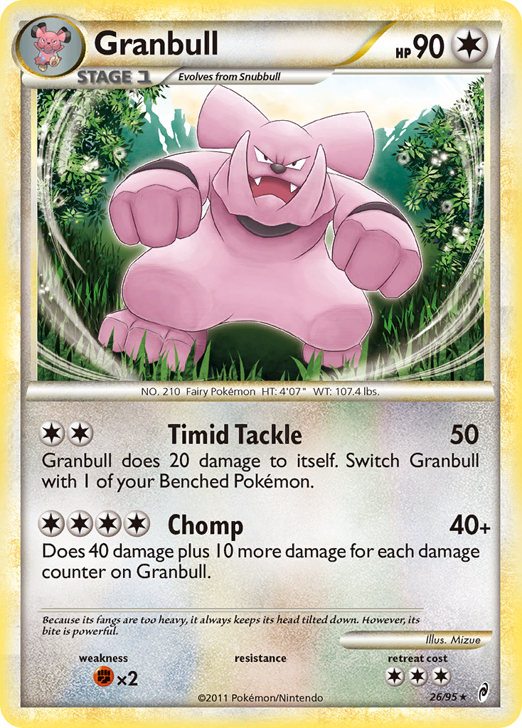 Granbull (26/95) [HeartGold & SoulSilver: Call of Legends] Reverse Holofoil