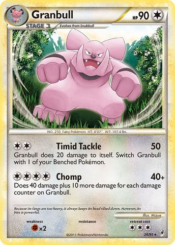 Granbull (26/95) [HeartGold & SoulSilver: Call of Legends] Reverse Holofoil
