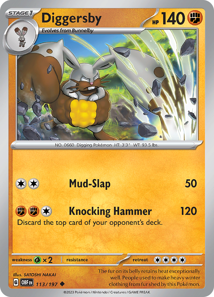 Diggersby (113/197) [Scarlet & Violet: Obsidian Flames] Reverse Holofoil