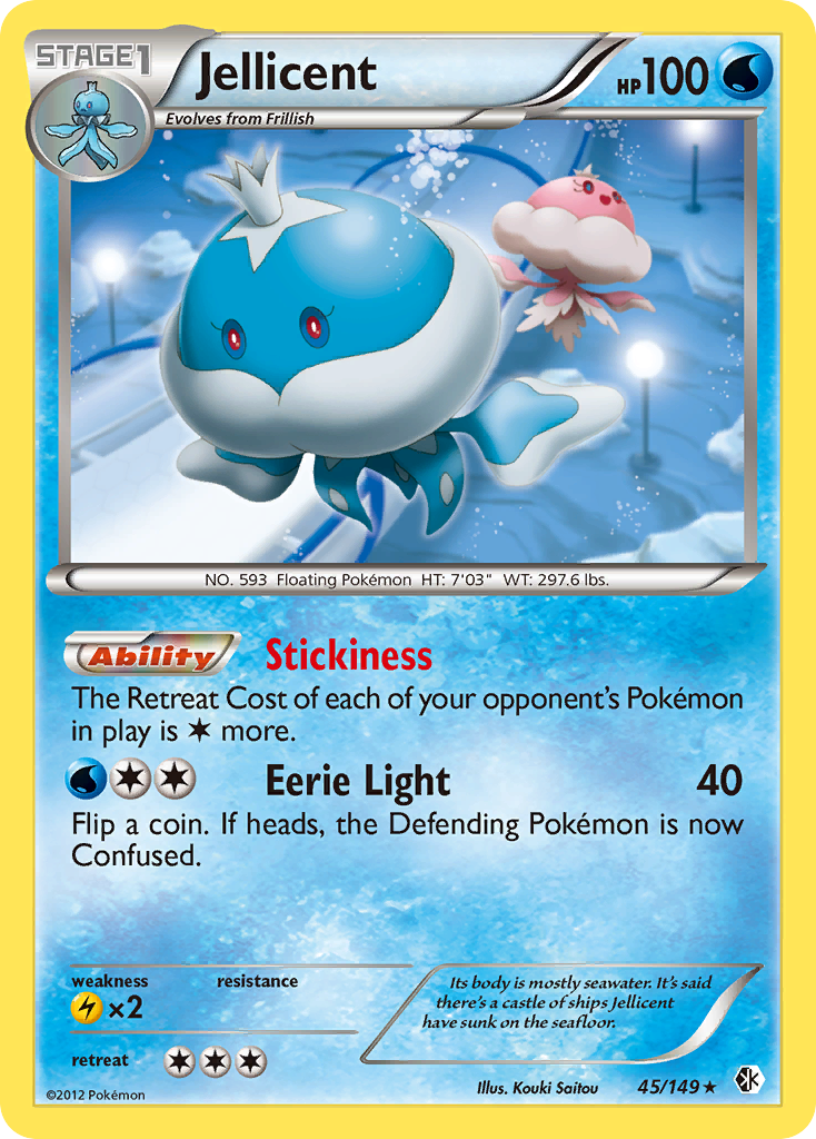 Jellicent (45/149) [Black & White: Boundaries Crossed] Reverse Holofoil