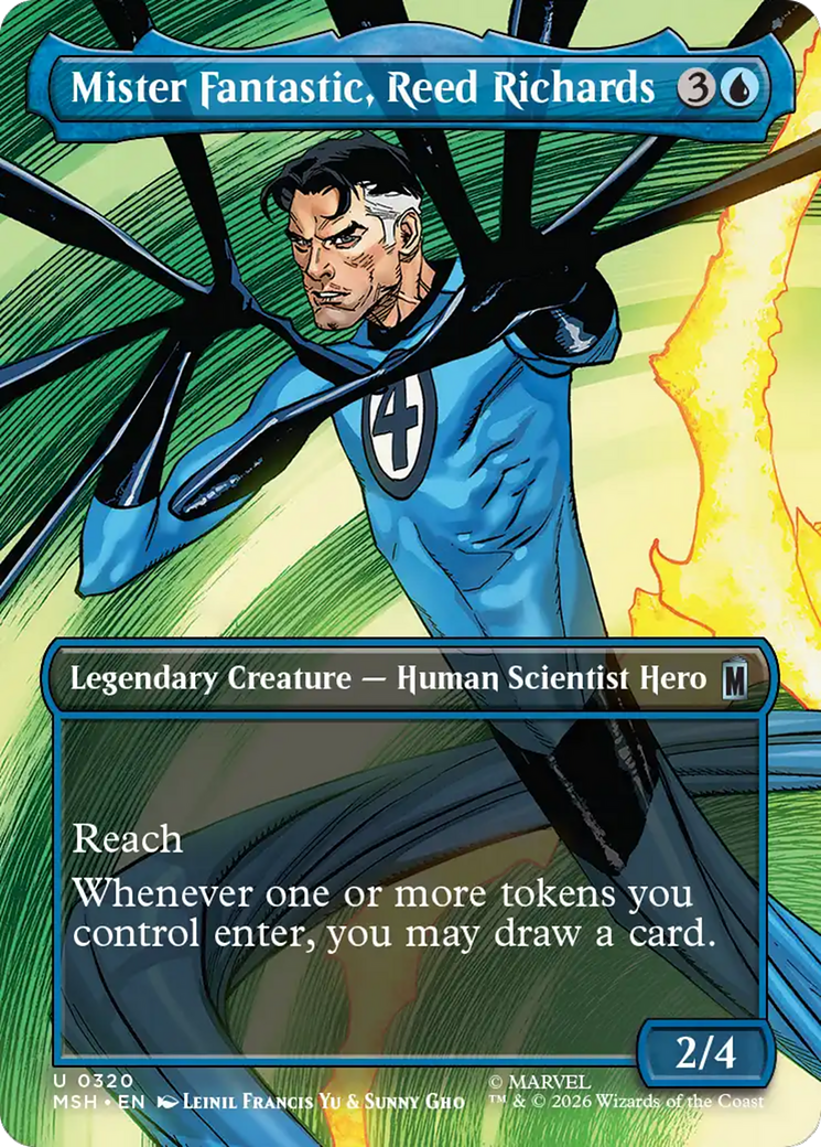 Mister Fantastic, Reed Richards (Borderless) [Marvel Super Heroes] Foil