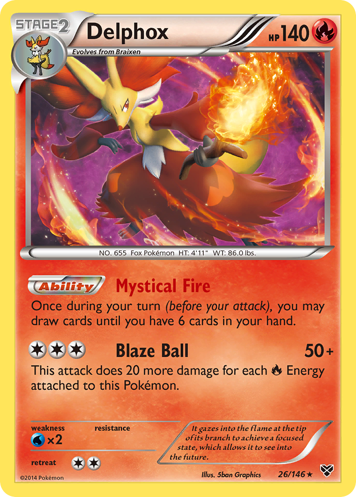 Delphox (26/146) [XY: Base Set] Reverse Holofoil