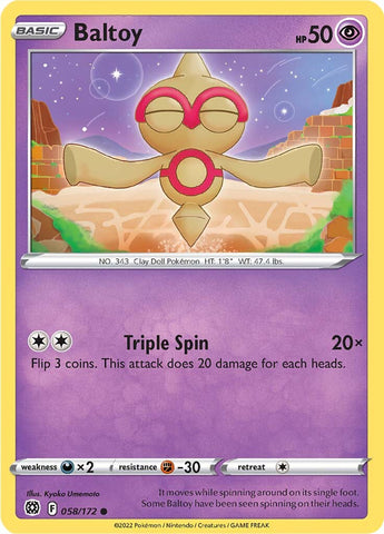 Baltoy (058/172) [Sword & Shield: Brilliant Stars] Reverse Holofoil