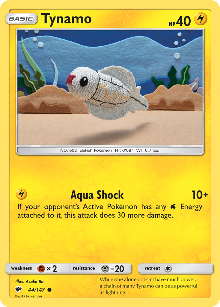 Tynamo (44/147) [Sun & Moon: Burning Shadows] Reverse Holofoil